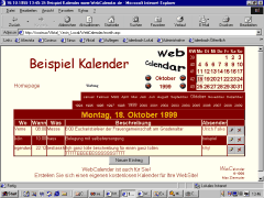 Ausehen der Monatsansicht mit dem Standard-Design