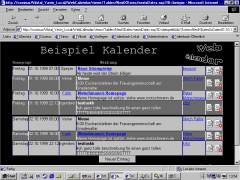 Ausehen der Tabellen-Ansicht mit dem YoungWorld-Design